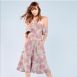 Reformation Floral Mina Midi Dress Size 4